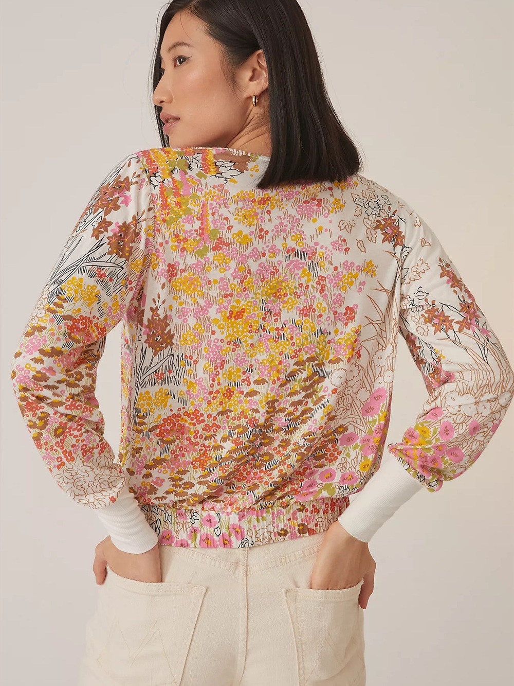 TINY | ANTHROPOLOGIE | Callie Floral Top, Small - Picture 3 of 12